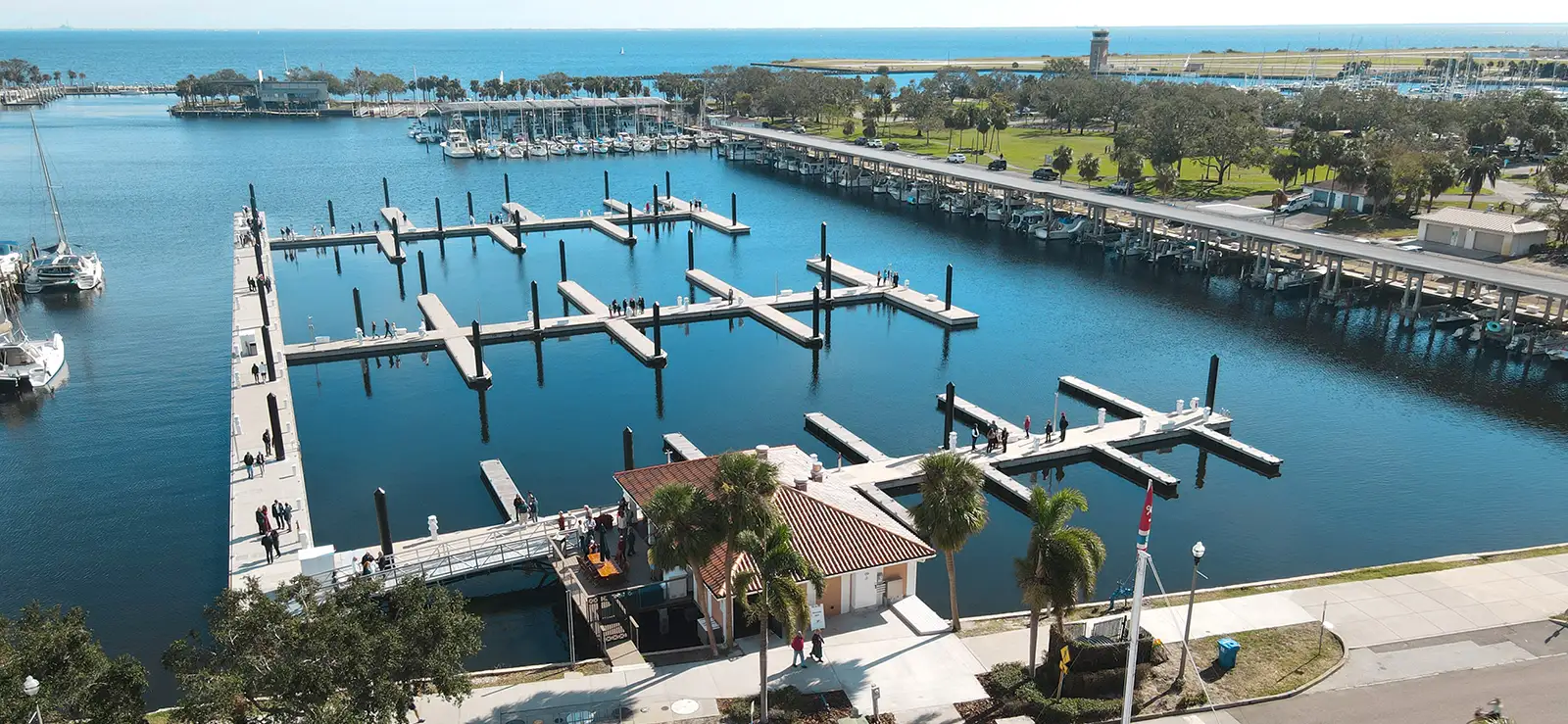 Floating docks in St Petersburg Florida